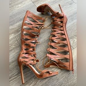 Tan Gladiator Heels